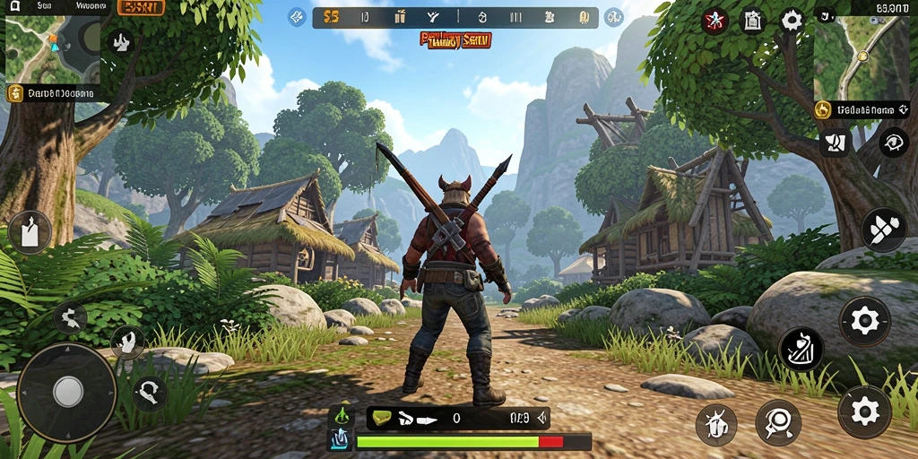 Tampilan gameplay menarik di dunia terbuka 55RT.