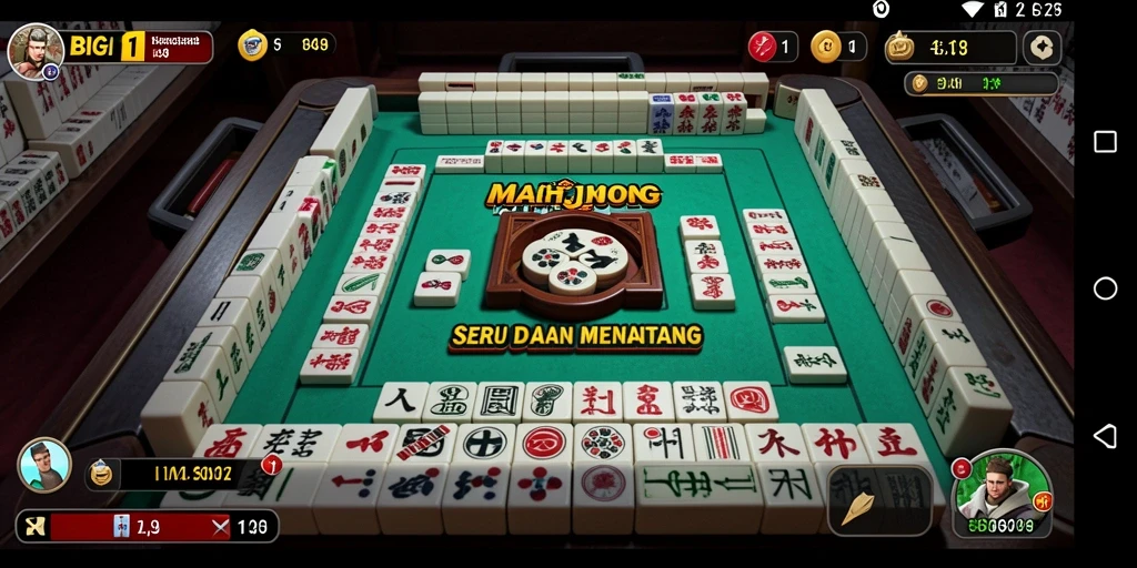 Tampilan gameplay seru di BIG11 yang memperlihatkan aksi Mahjong.