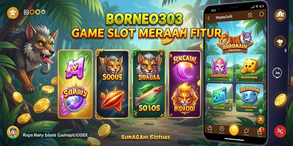 Tampilan gameplay menarik dari BORNEO303 yang penuh warna.