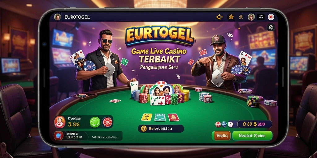 Tangkapan layar gameplay Live Casino yang mendebarkan di EUROTOGEL.