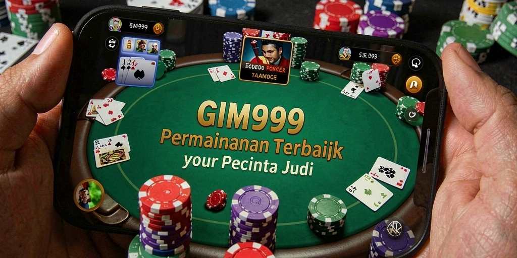 Tampilan menarik dari permainan Poker di GIM999.