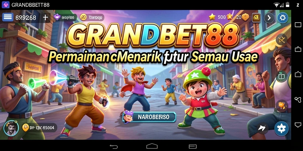 Tampilan gameplay seru di GRANDBET88 dengan tantangan Arcade.