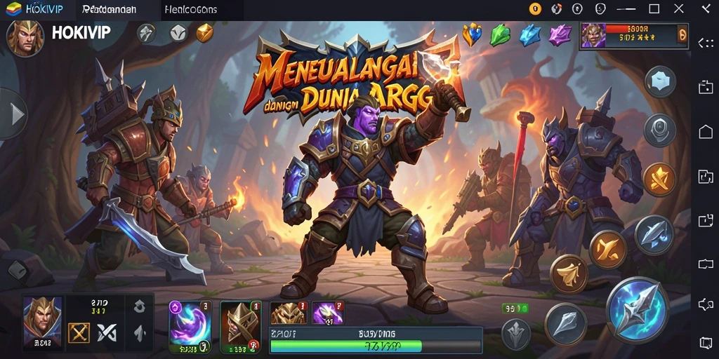 Gameplay HOKIVIP yang intens dan menarik dalam dunia ARPG.