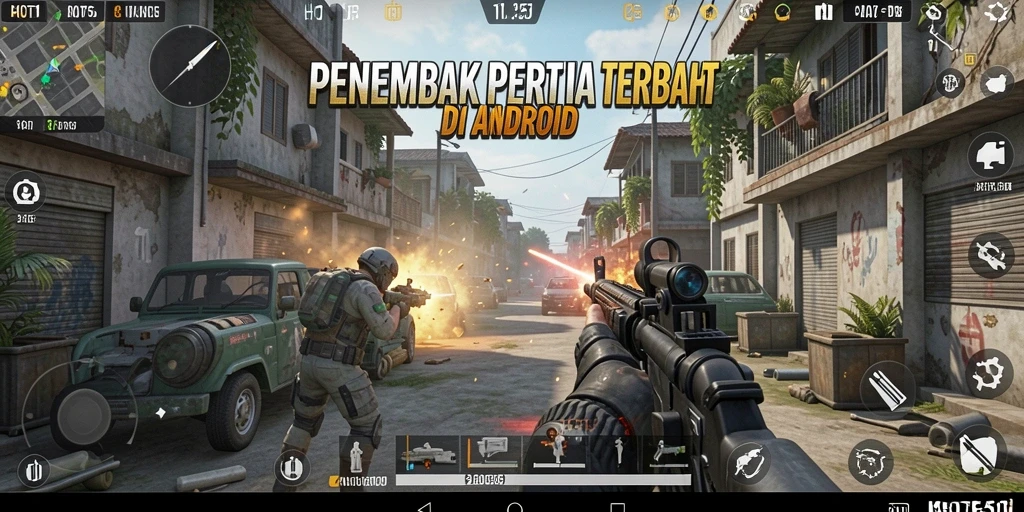 Gameplay intens HOT51 dengan pertempuran menegangkan di medan perang.