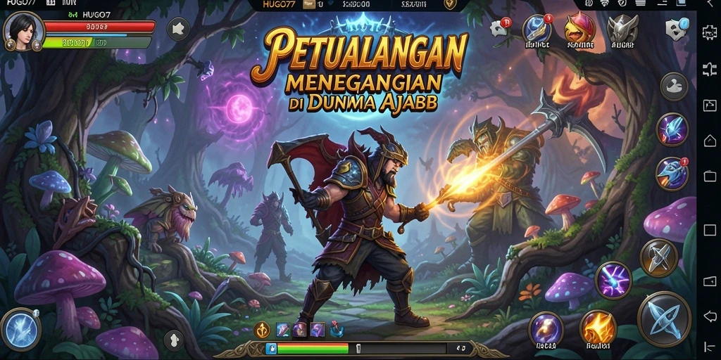 Gameplay HUGO77 menampilkan aksi seru di dunia petualangan yang indah.
