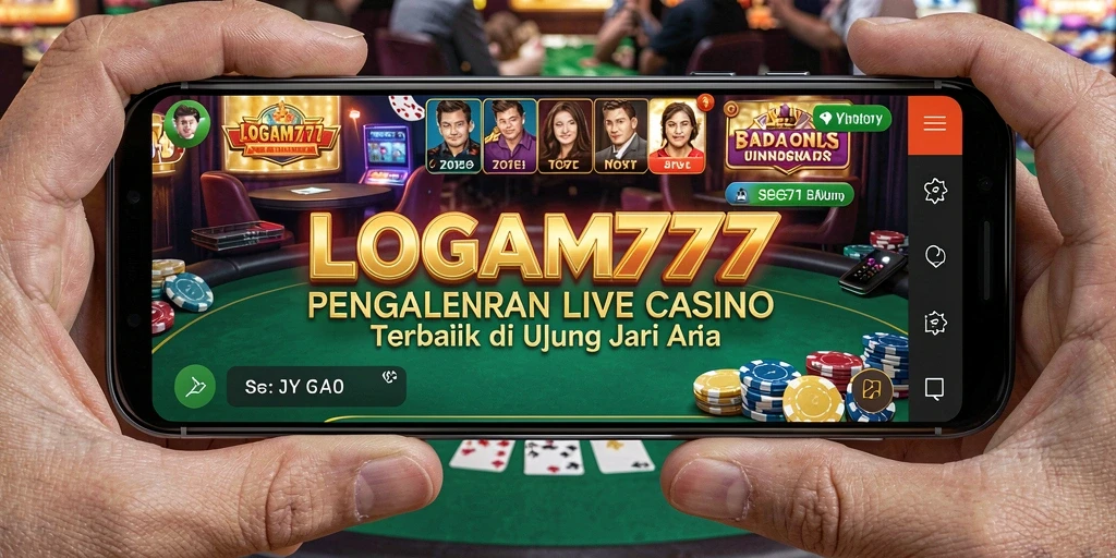 Tampilan mendebarkan dari permainan Live Casino di LOGAM777.