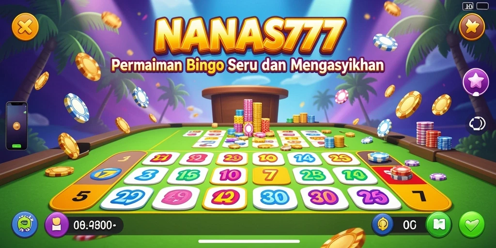 Tampilan gameplay NANAS777 yang menarik dalam permainan Bingo.