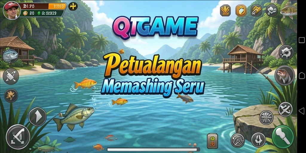 Tangkapan besar dalam gameplay QTGAME yang mengesankan.