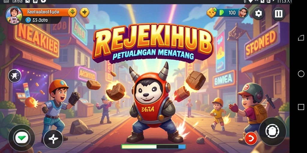 Gameplay menarik dari REJEKIHUB dengan tantangan seru dan grafis cerah.