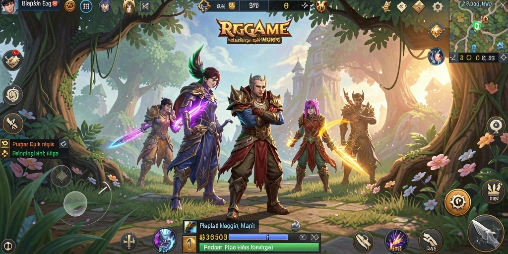 Gameplay epik di dunia RPGAME yang memukau.