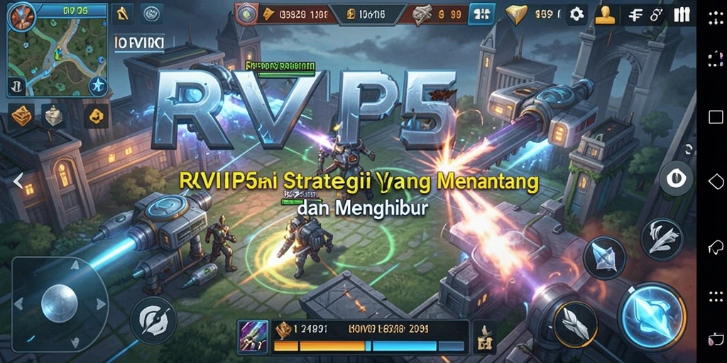 Tampilan gameplay strategis yang seru dalam RVIP5.