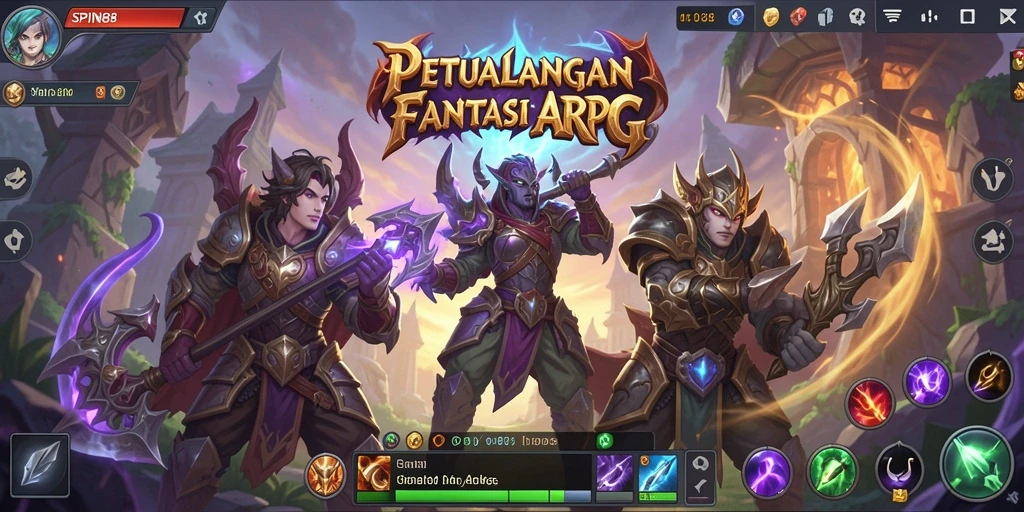 Tangkapan layar <strong>SPIN88</strong> menampilkan pertempuran seru dalam dunia ARPG.