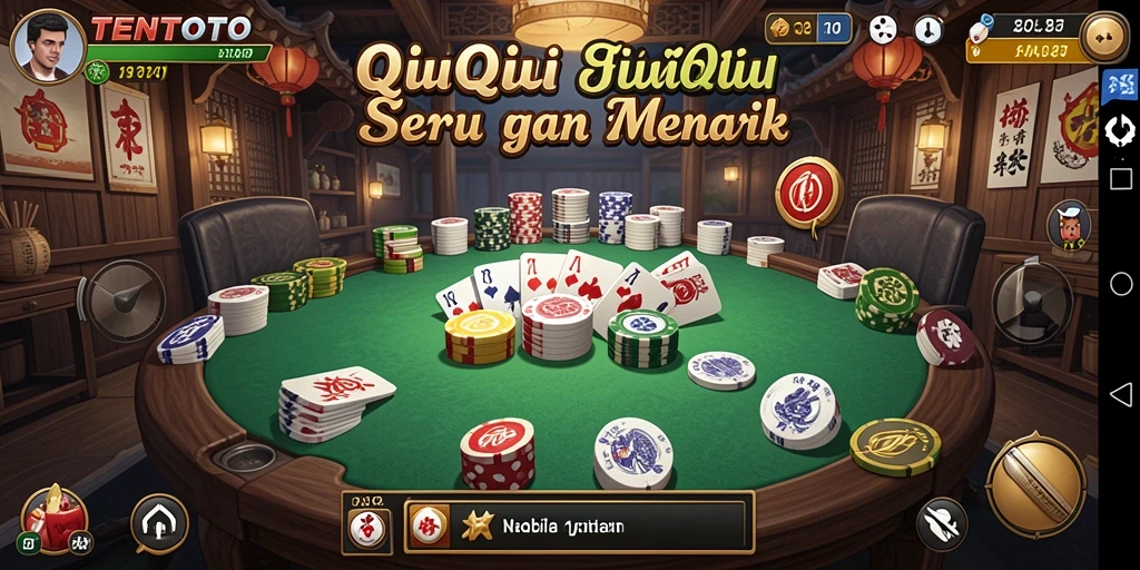 Screenshot utama TENTOTO menampilkan gameplay mendebarkan QiuQiu.