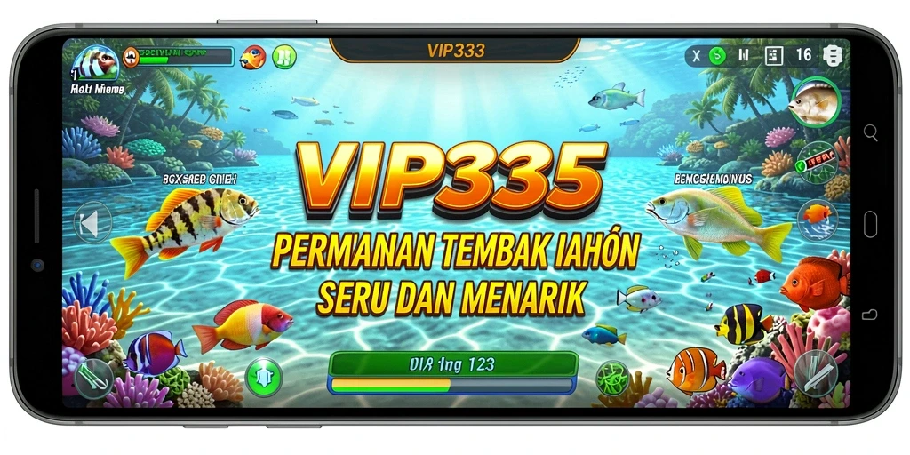Gameplay seru menembak ikan di bawah laut yang mengasyikkan.